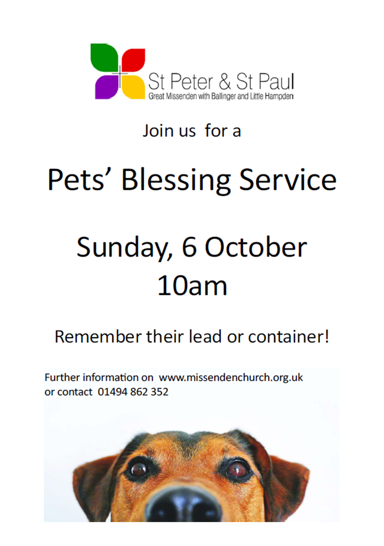 Pets' Blessing Service 2024