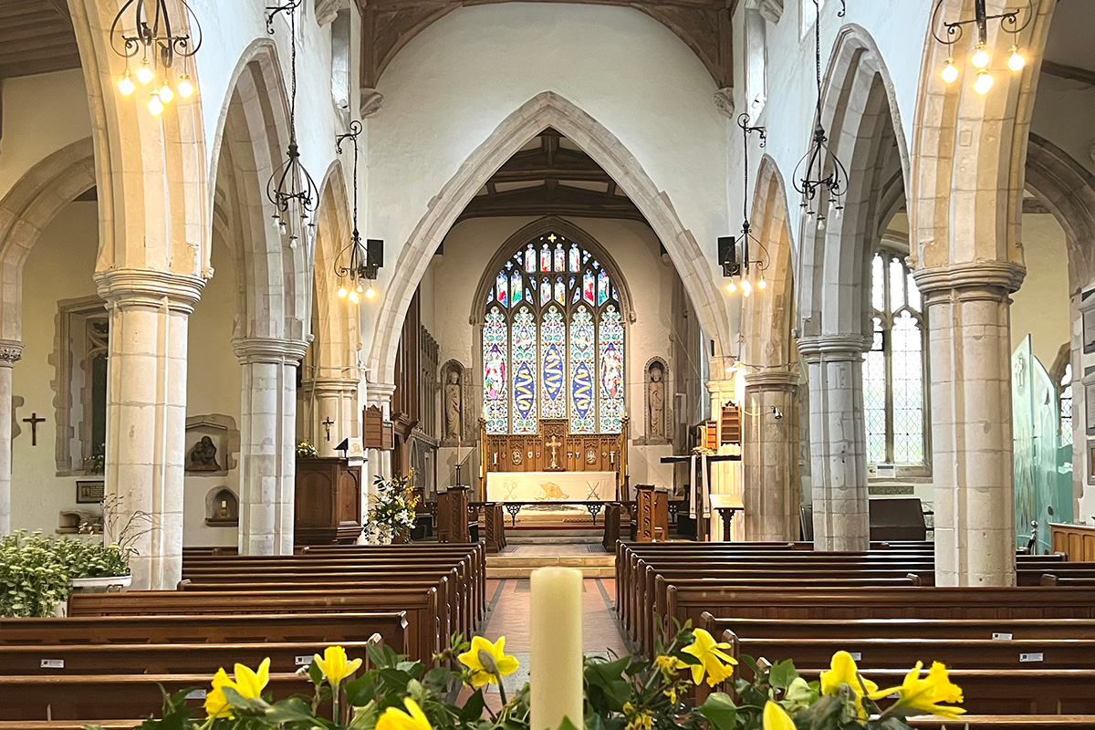 Inside St Peter and St Paul